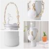 Wholesale Handle Flower Cup Chain Love Flower Straw Cap Cup Accessories