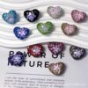 Wholesale 10pcs Double sided diamond inlaid colored soft ceramic straight hole beads