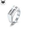Wholesale Stainless Steel Seal Holy Light Cross Ring
