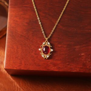 Ruby pendant necklace