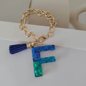 Blue chain letter f