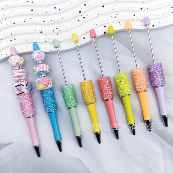Wholesale DIY Jelly Indiscriminate Diamond Beaded Pen