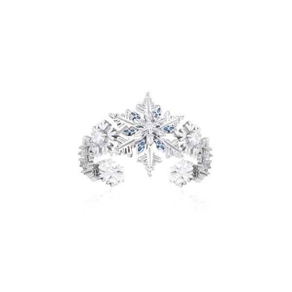 Wholesale Winter Is a Time of Fortune, Rotating Multi-Layered Snowflakes, Exquisite and Light Luxury, Niche High-End Valentine's Day Open Ring for Women