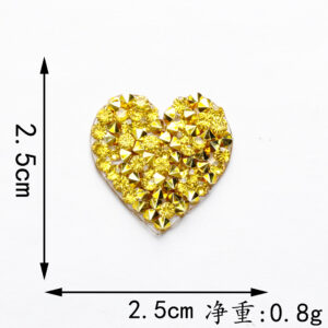 2.5*2.5cm*golden love*hot melt glue