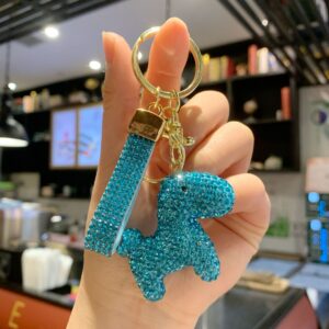 Rhinestone-encrusted pony (blue) / 4.5*5