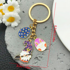 Ls261-halloween purple hat dwarf keychain-11g [1 piece]