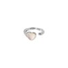 Wholesale Sweet Cool Plated Love Double Heart Ring