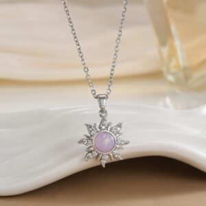 silver sun necklace