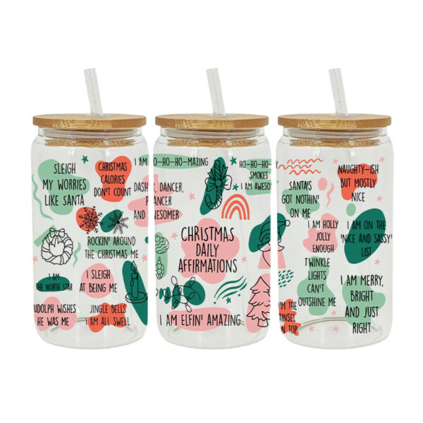 Wholesale UV transfer sticker glass crystal label Crystal sticker cross-border special sticker for 16oz glass cup 23cmX11cm