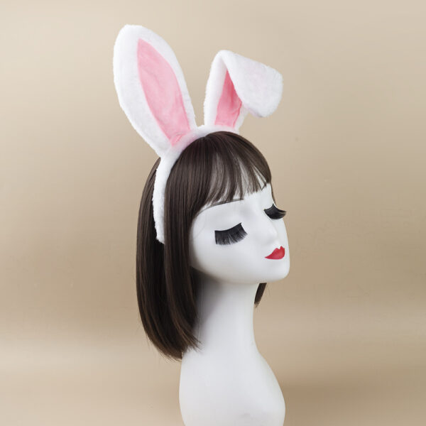 Wholesale Easter Rabbit Ears Cute White Rabbit Nose Headband