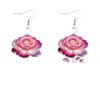 Wholesale Valentine's Day Acrylic 2D Screen Rose Earrings Fashion Earrings