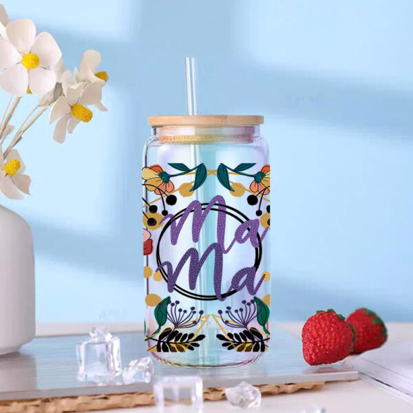 Wholesale UV Transfer Paste Glass Crystal Label Crystal Paste Cross-border Special Paste for 16oz Glass Cup 23cmX11cm