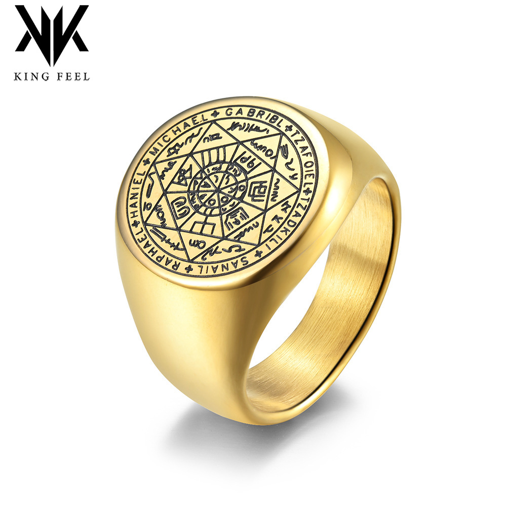 Wholesale Sn Star Titanium Steel Men's Ring