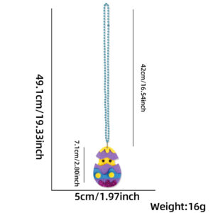Chicken Purple Egg / Easter Necklace