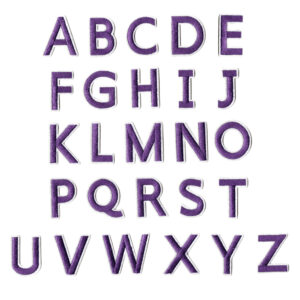 Purple letters set of 26