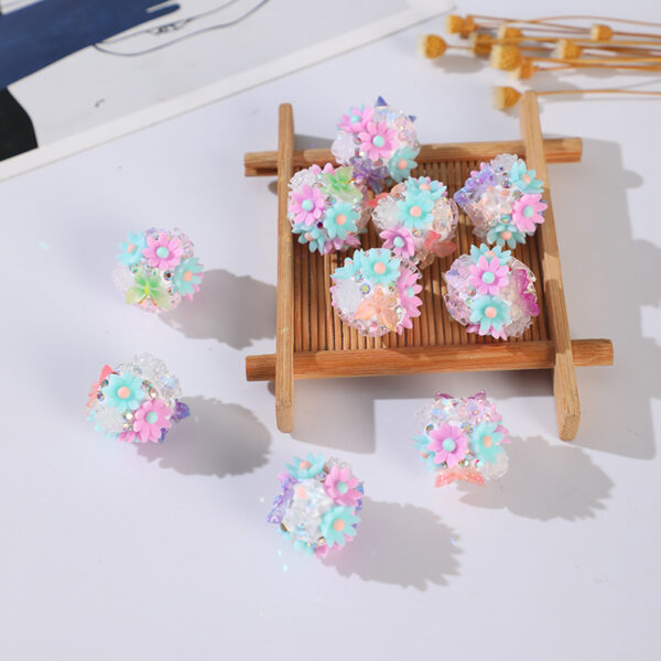Wholesale Flower Ball DIY Handmade Accessories Crystal Beads