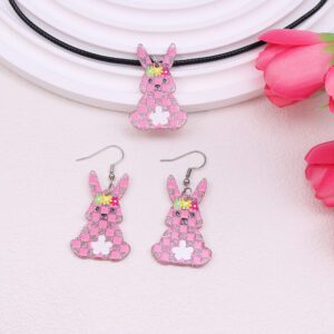 Small flower rabbit [earrings necklace suit]]