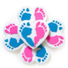 Wholesale heart-shaped footprint focal beads
