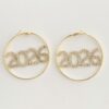 Wholesale Number 2026 rhinestone round earrings