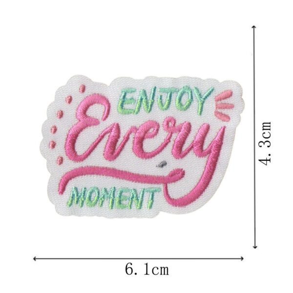 Wholesale Inspirational quotes letter embroidery DIY patches
