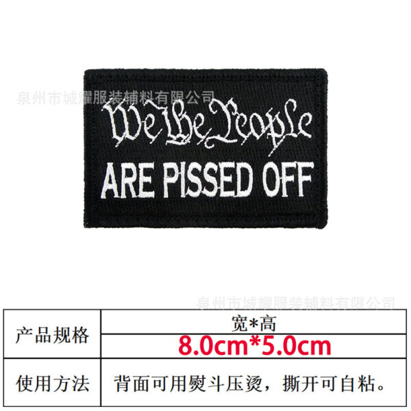 Wholesale English Letter Fabric Patches Custom-Made World Flag Patches