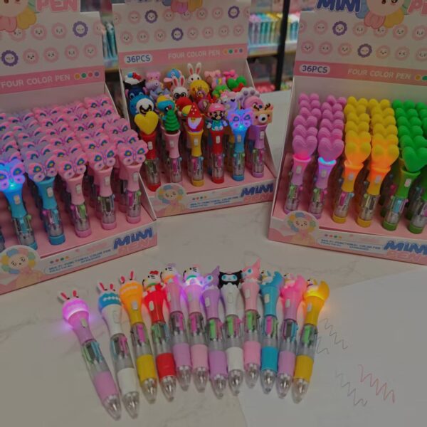 O1CN01RrF8Uw1qCjclTzpkR_2220865205460-0-cib Wholesale Manufacturer's Sply Cartoon Mini Four Color Pen special