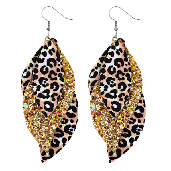 O1CN01RsQW9x2HKxwJLLRr9_3294559133-0-cib Wholesale S-Shaped Leather Earrings Leopard Print Earrings Sequin Ear Pendants