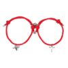 Wholesale Couple Key Lock Magnetic Suction Bracelet Hand Woven
