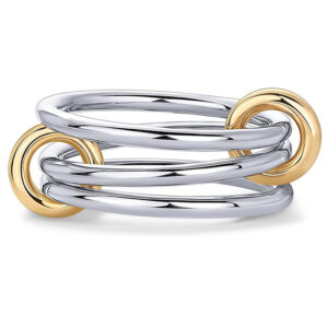 Wholesale Creative stainless steel multi-layer diamond ring