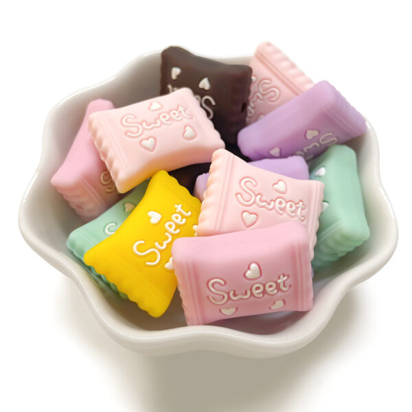 Wholesale 10pcs Manufacturer Supplies Silicone Teething Beads, Food Grade Silicone Candy Beads, DIY Jewelry Accessories