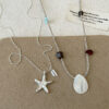 Wholesale Stainless Steel Summer Starfish and Shell Necklace