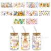 Wholesale Hot Sale New Pooh Bear UV DTF Transfer Crystal Transparent Sticker Waterproof Scratch Resistant Cartoon Wholesale Cross Border