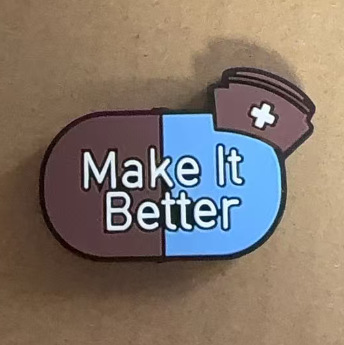 Wholesale Cross-Border Popular Nurse Text Silicone Beads Tk Live Broadcast Amazon DIY String Pen Bead Accessories