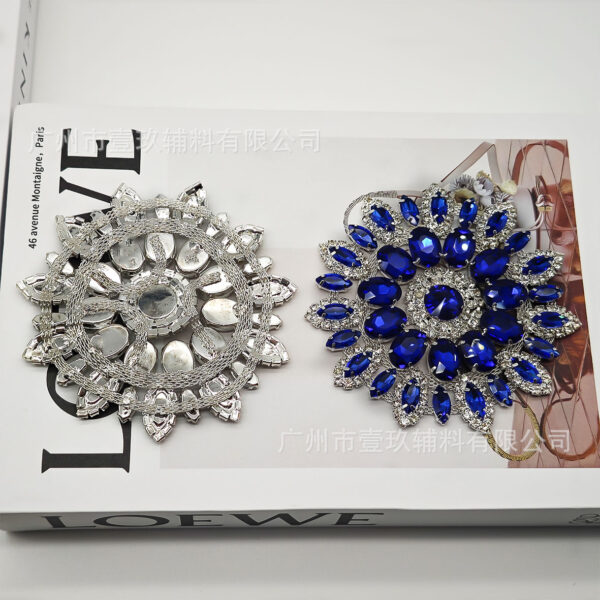 Wholesale Diamond inlaid with colorful sunflower eyes DIY Patches