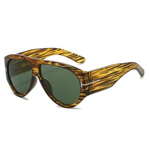 Wood grain frame green piece