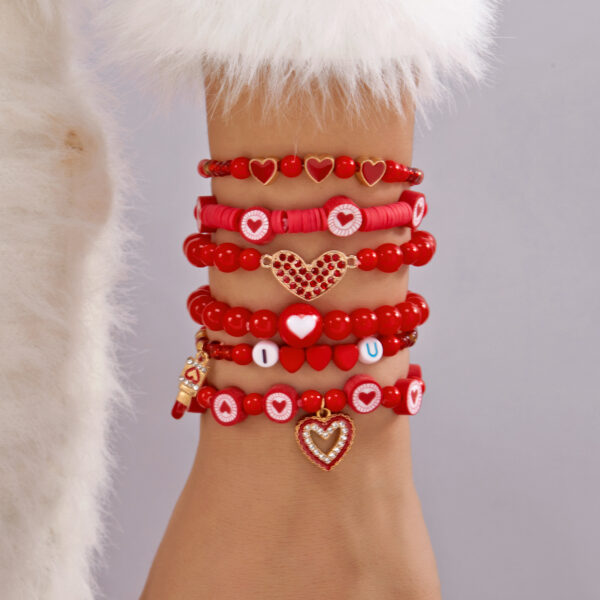 O1CN01S2mVuU1bDS0AhItAP_952103431-0-cib Wholesale Valentine's Day Heart Multi Bracelet Set