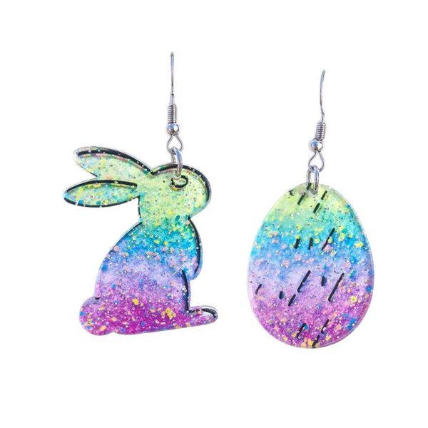 Wholesale Easter Bunny Egg Acrylic Earrings