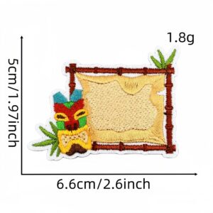 Hawaiian cloth stickers 20#