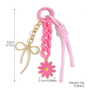 K2508-2 rose red alloy dripping oil flower