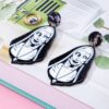 Wholesale Halloween blue cartoon witch acrylic funny earrings