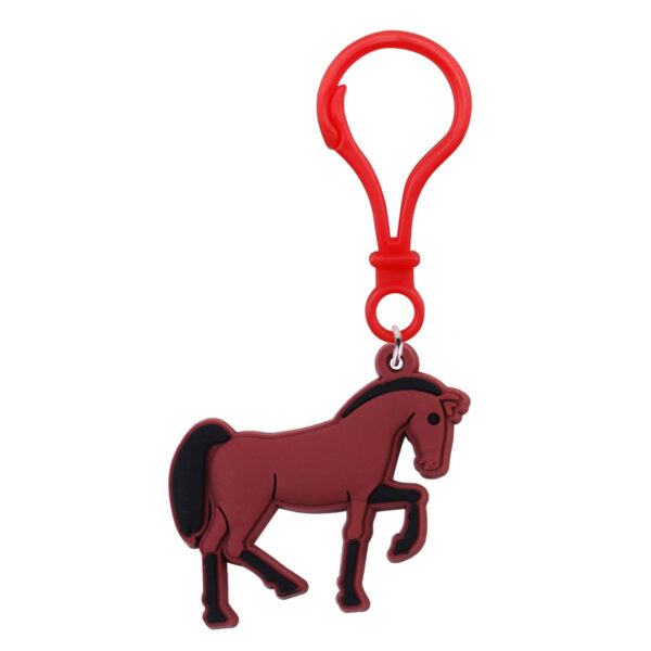Wholesale Galloping Horse Party Plastic Buckle Keychain