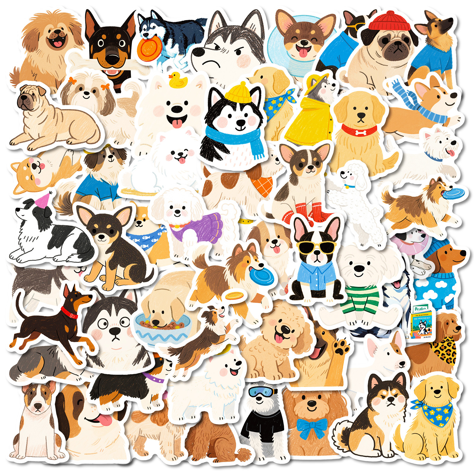 Wholesale Cute Cartoon Dog Stickers