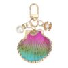 Wholesale Marine life pearl leopard shell keychain
