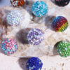 Wholesale 20pcs Sparkling soft clay colored full diamond beads