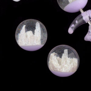 Silver mountain half hole 2cm