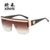 Wholesale Personalized One-Piece Eyebrow-Cut Sunglasses Men's and Women's Modern Sunglasses