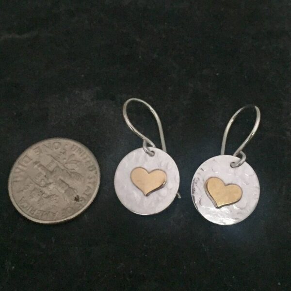 Wholesale Silver Love Round Earrings