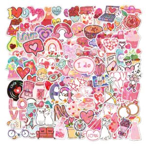 Q11-100 love stickers-holographic style
