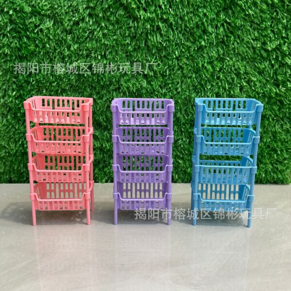 Wholesale Miniature Bathroom Kitchen Storage Rack Doll Accessories