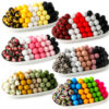 Wholesale 10PCS Water Transfer Silicone Colorful Leopard Beads
